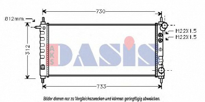 AKS DASIS 150450n -  Радиатор, охлаждение двигателя